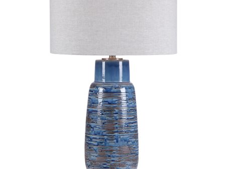 Magellan Blue Table Lamp For Discount