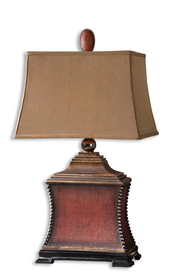 Pavia Red Table Lamp Supply