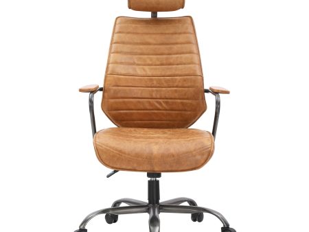 Executive Swivel Office Chair Cognac Discount