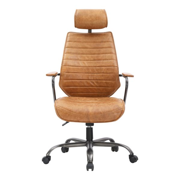 Executive Swivel Office Chair Cognac Discount