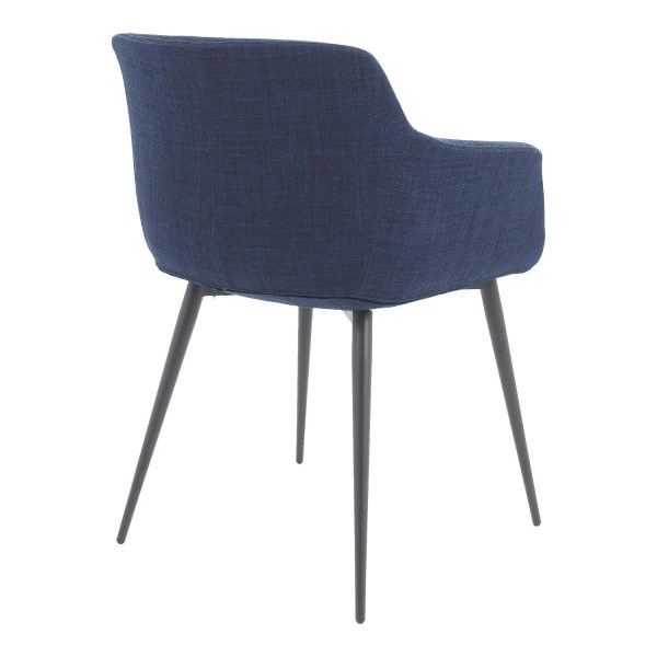 Ronda Arm Chair Blue-Set Of Two For Cheap