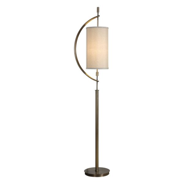 Balaour Antique Brass Floor Lamp For Discount