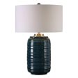 Delane Dark Teal Table Lamp Online now