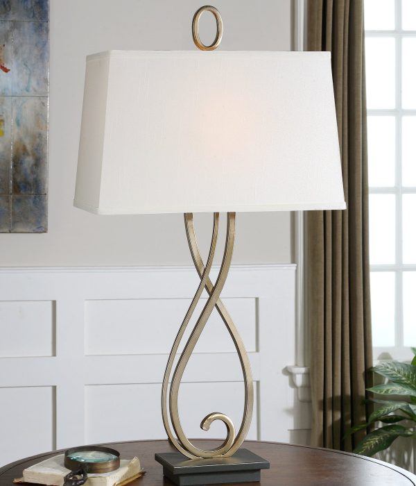 Ferndale Scroll Metal Lamp Online now