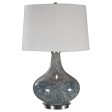 Celinda Blue Gray Glass Lamp For Discount