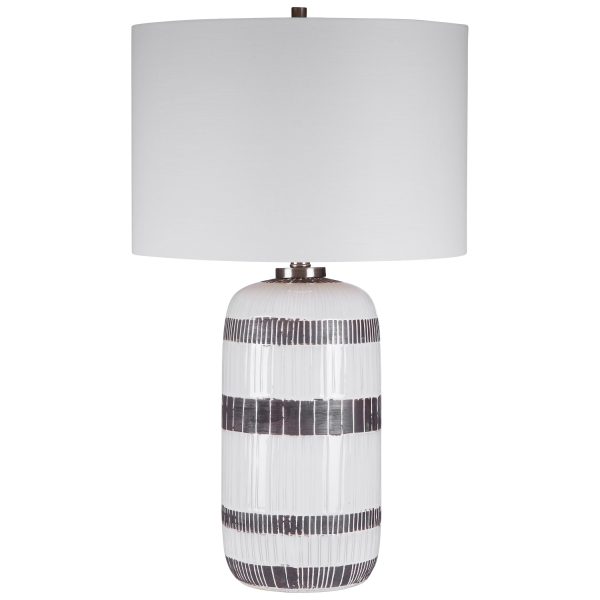 Granger Striped Table Lamp For Discount