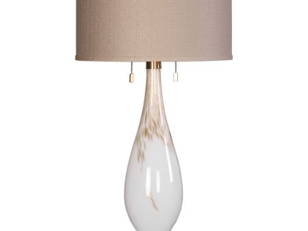 Cardoni White Glass Table Lamp Online now