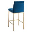 Diego-26  Counter Stool-Blue Gold Leg Fashion