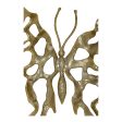 Metal Butterfly Champagne Large Online Sale