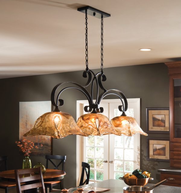 Vetraio 3 Lt Bronze Kitchen Island Light Online Sale