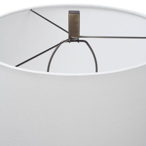 Irie Crackled Taupe Table Lamp Online Sale