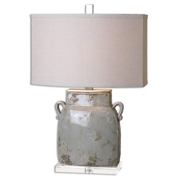 Melizzano Ivory-Gray Table Lamp For Discount