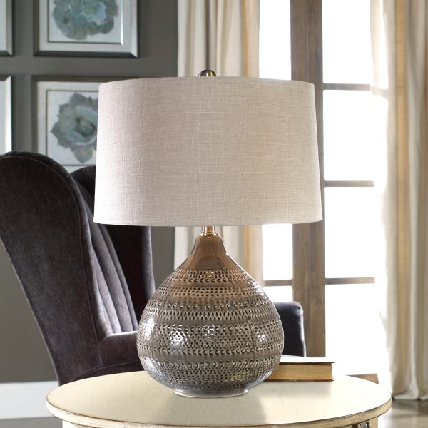 Batova Smoke Gray Lamp For Cheap