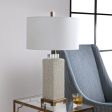 Irie Crackled Taupe Table Lamp Online Sale