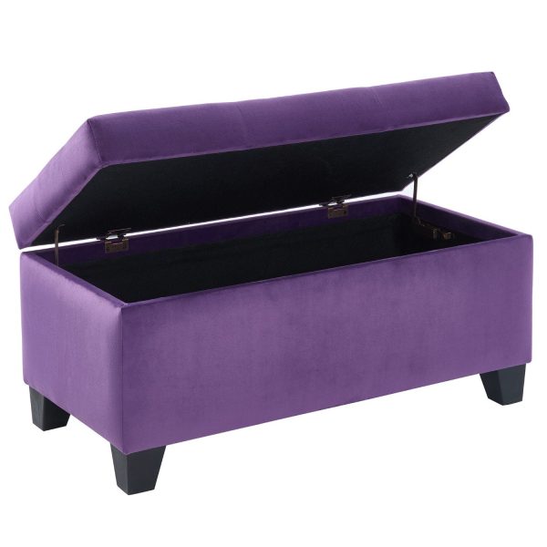 Sally-Storage Ottoman-Purple on Sale