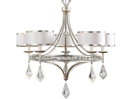 Tamworth 5 Light Silver Champagne Chandelier Online Hot Sale