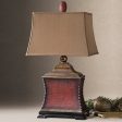 Pavia Red Table Lamp Supply