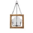 Perspex 4 Light Lantern Pendant Cheap