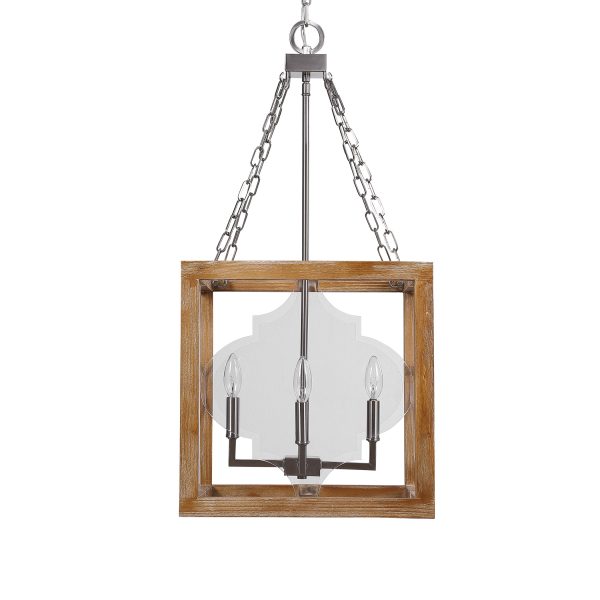 Perspex 4 Light Lantern Pendant Cheap