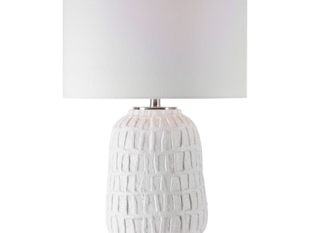 Caelina Textured White Table Lamp on Sale