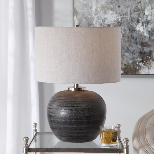 Mikkel Charcoal Table Lamp For Cheap