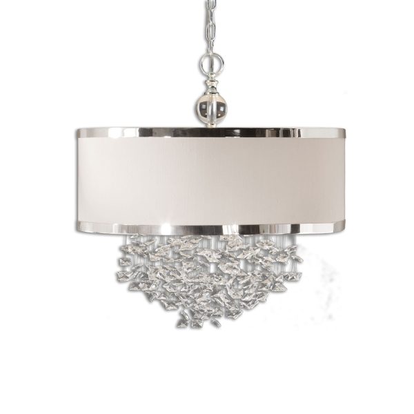 Fascination 3 Light Silken Drum Pendant Online Sale