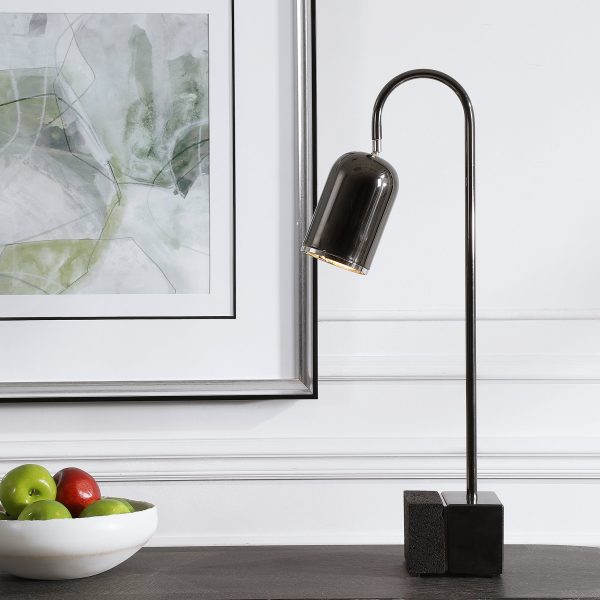 Umbra Black Nickel Desk Lamp For Sale