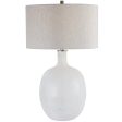 Whiteout Mottled Glass Table Lamp Cheap