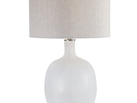 Whiteout Mottled Glass Table Lamp Cheap