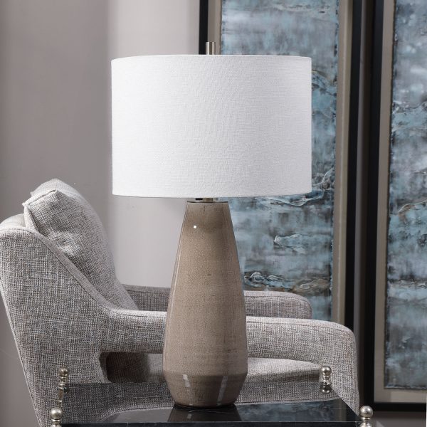 Volterra Taupe-Gray Table Lamp Fashion