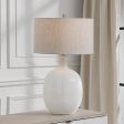 Whiteout Mottled Glass Table Lamp Cheap