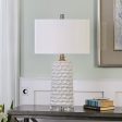 Sesia White Honeycomb Table Lamp For Discount