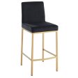 Diego-26  Counter Stool-Black Gold Leg Supply