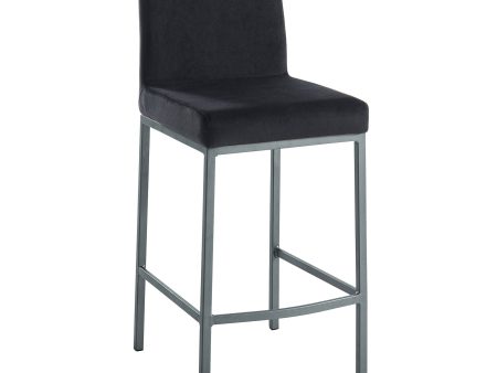 Diego-26  Counter Stool-Black Grey Leg Sale