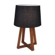 Wood 23  Table Lamp, Brown Kd Hot on Sale