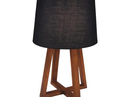 Wood 23  Table Lamp, Brown Kd Hot on Sale