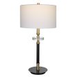 Maud Aged Black Table Lamp Cheap