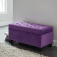 Sally-Storage Ottoman-Purple on Sale