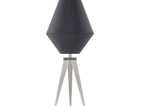 Metal 27  Tripod Table Lamp, Black on Sale