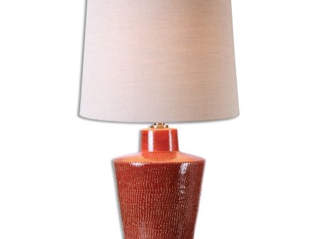 Cornell Brick Red Table Lamp Supply