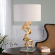 Twisted Vines Gold Table Lamp For Discount