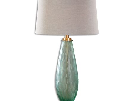 Lenado Sea Green Glass Table Lamp Sale