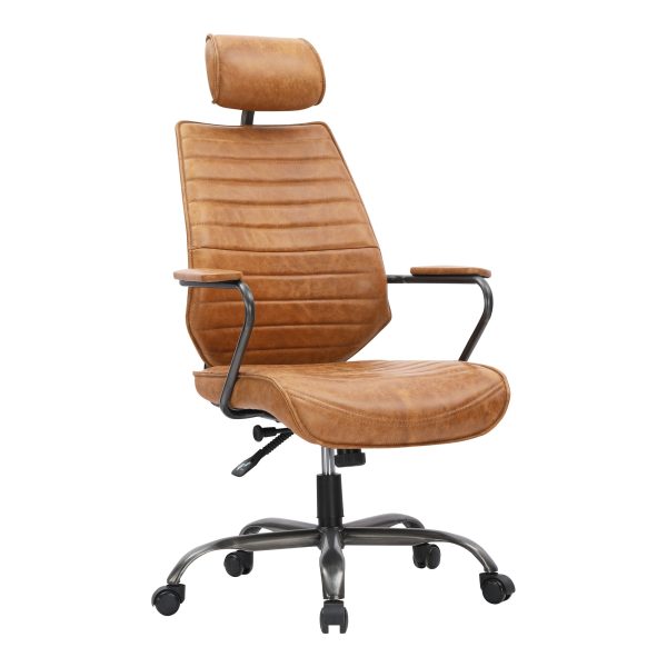 Executive Swivel Office Chair Cognac Discount