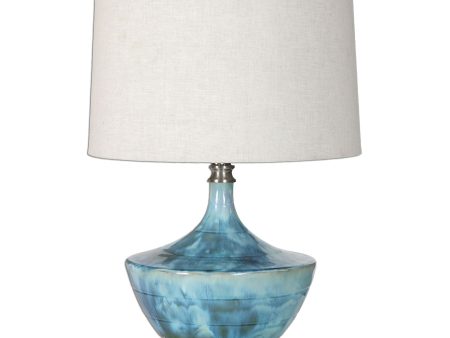 Chasida Blue Ceramic Lamp Discount