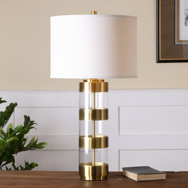 Angora Brushed Brass Table Lamp Discount