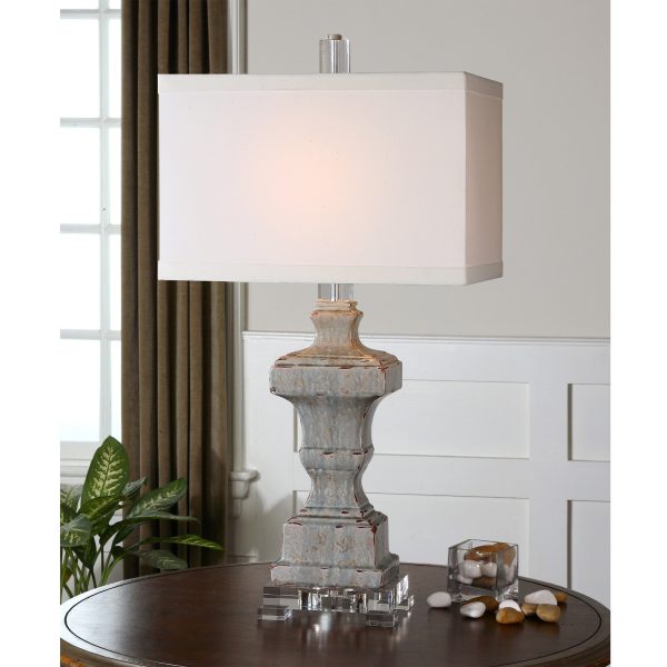 San Marcello Blue Glaze Lamp Discount