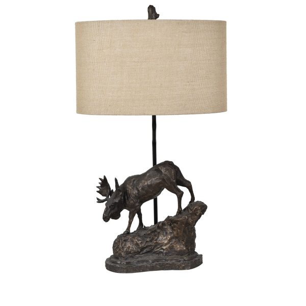 Moose Trail Table Lamp, Set of 2 For Discount