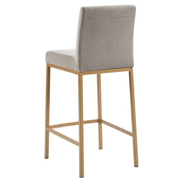 Diego-26  Counter Stool-Grey Gold Leg For Sale