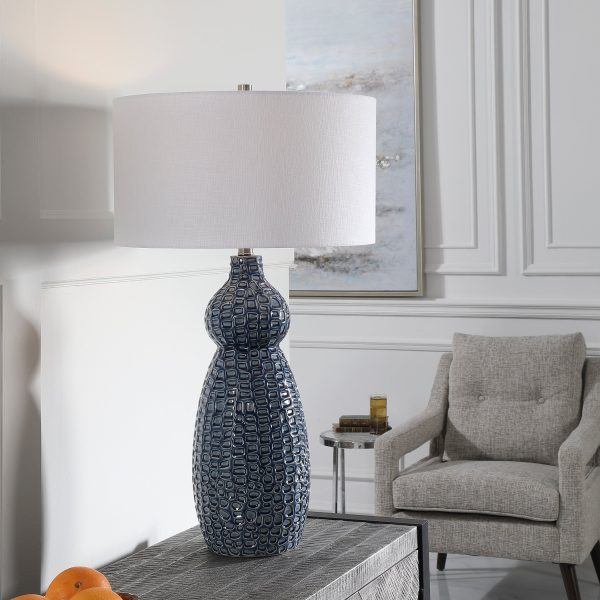 Holloway Cobalt Blue Table Lamp Fashion