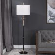 Maud Aged Black Floor Lamp Online Hot Sale